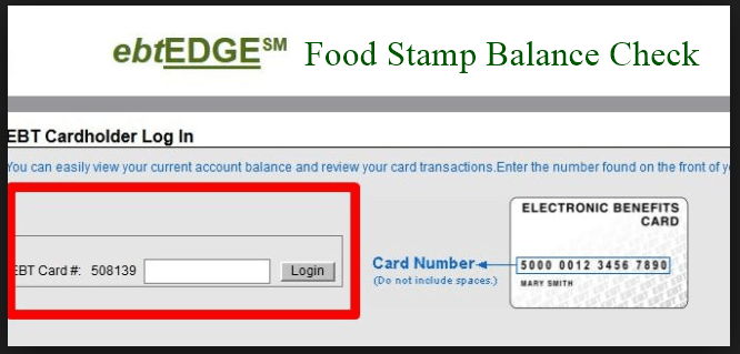 How to check the Ebtedge Food Stamp @ www.ebtEDGE.com balance