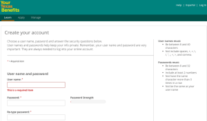 Create your Texas Benefits account
