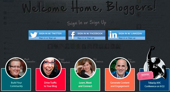 Create blogger communities with Triberr