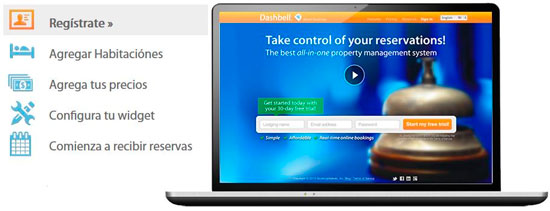 Book hotel rooms online and in real time